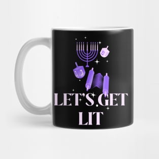 Let's Get Lit Hanukkah Mug